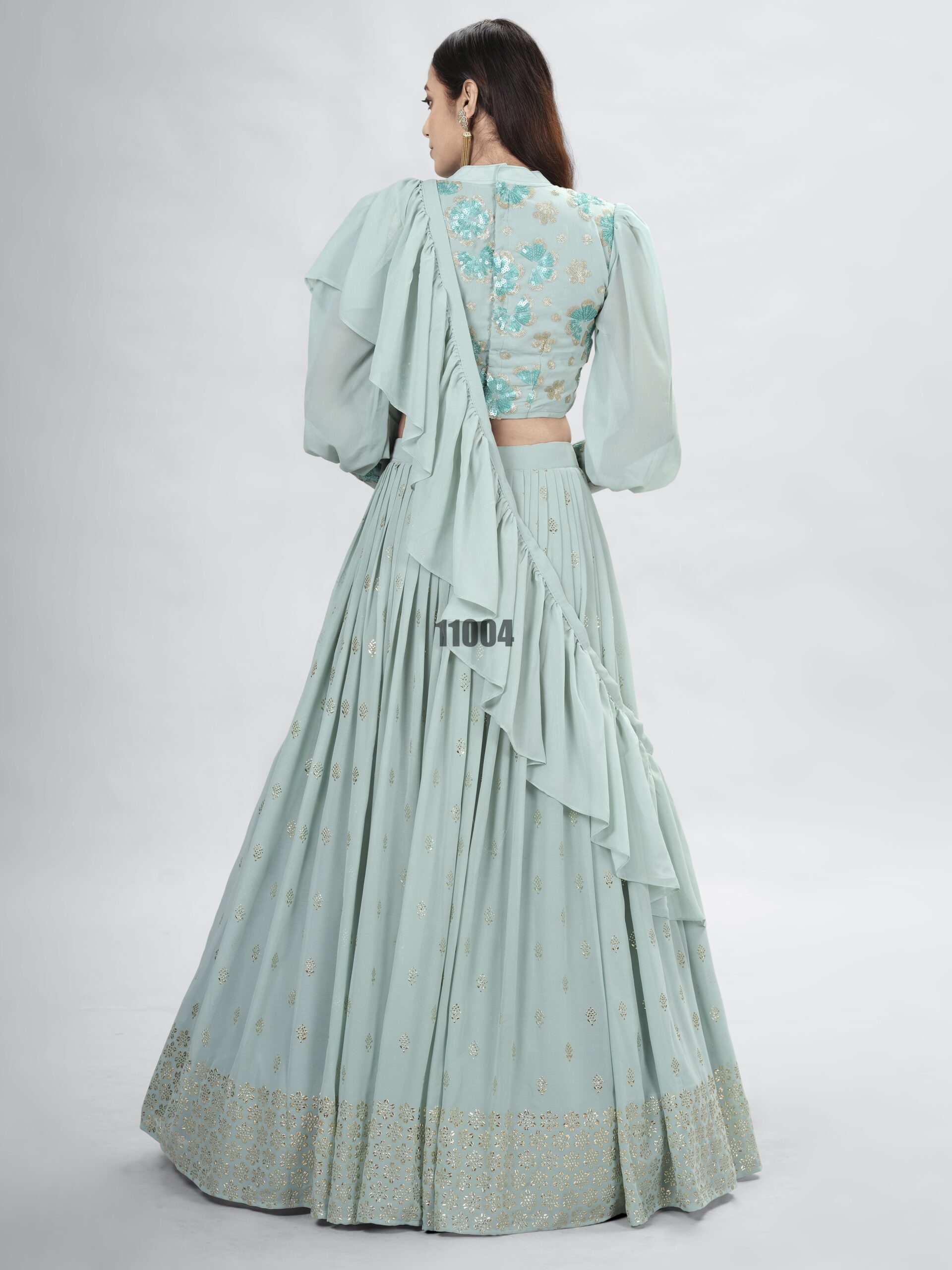 Wedding Wear Stitched Georgette Designer Lehenga Choli Collection