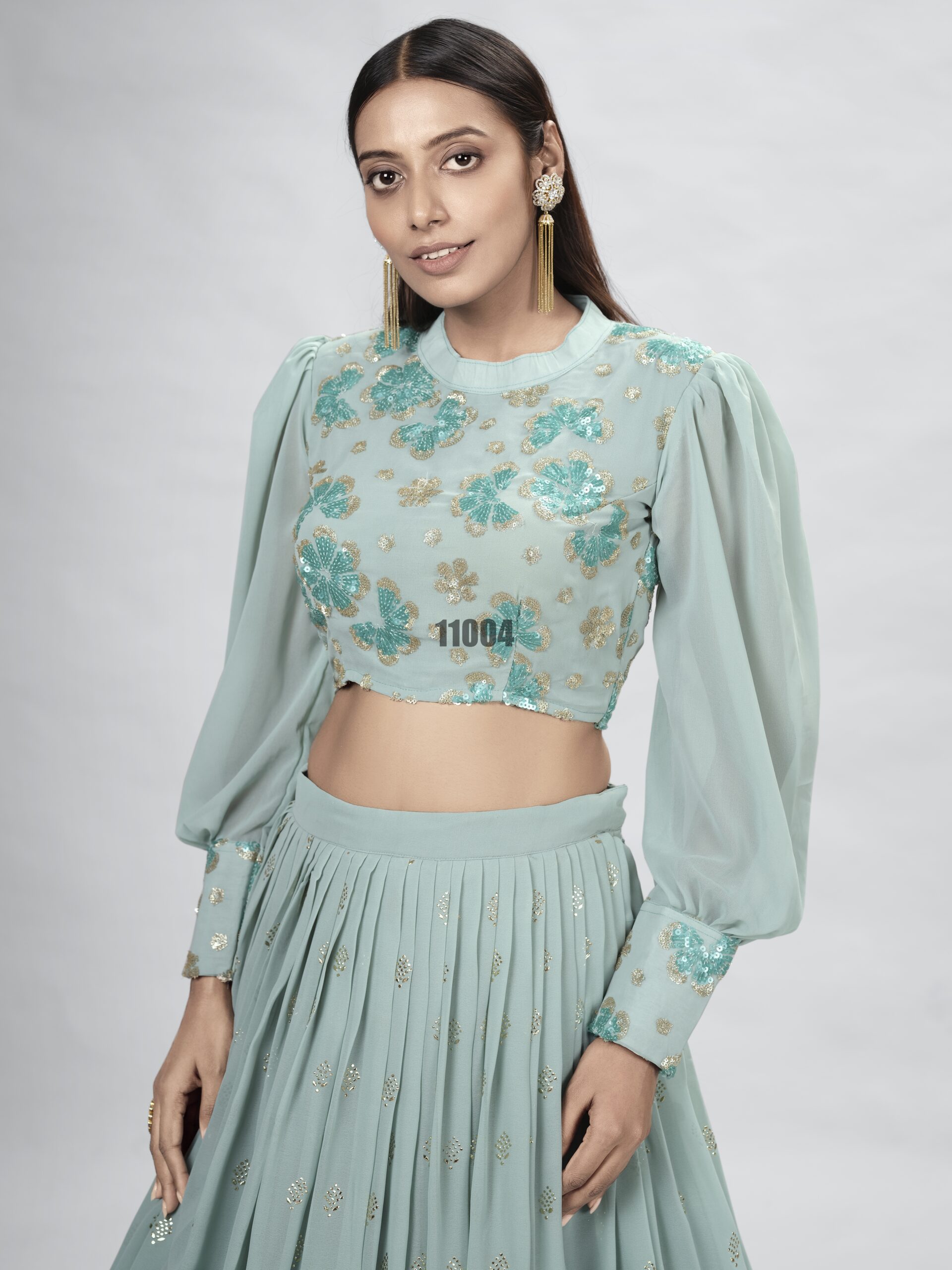 Wedding Wear Stitched Georgette Designer Lehenga Choli Collection