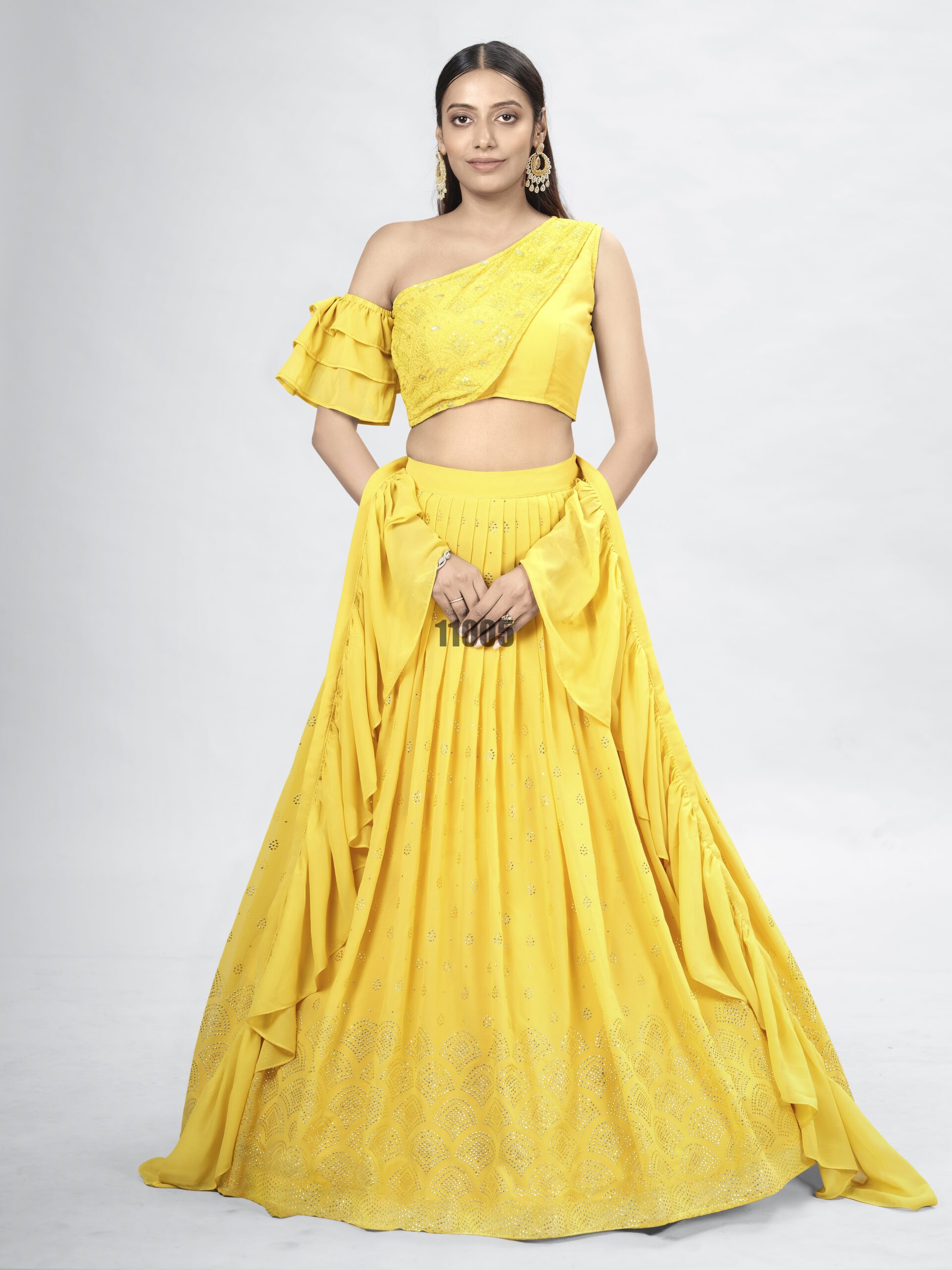 Wedding Wear Stitched Georgette Designer Lehenga Choli Collection