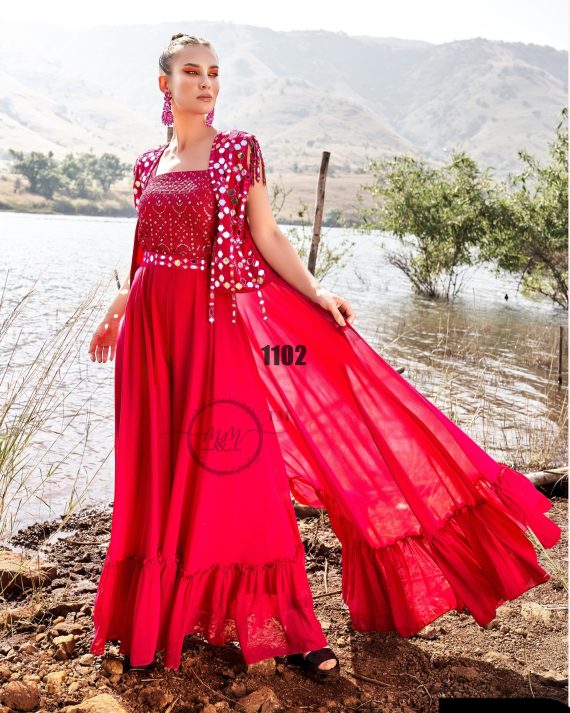 Arzoie Vol-3 By M&M Heavy Georgette Party Wear Western Outfits Collection