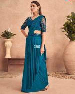 Ready To Wear Partywear Embroidery Saree With Blouse Collection