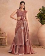 Ready To Wear Partywear Embroidery Saree With Blouse Collection