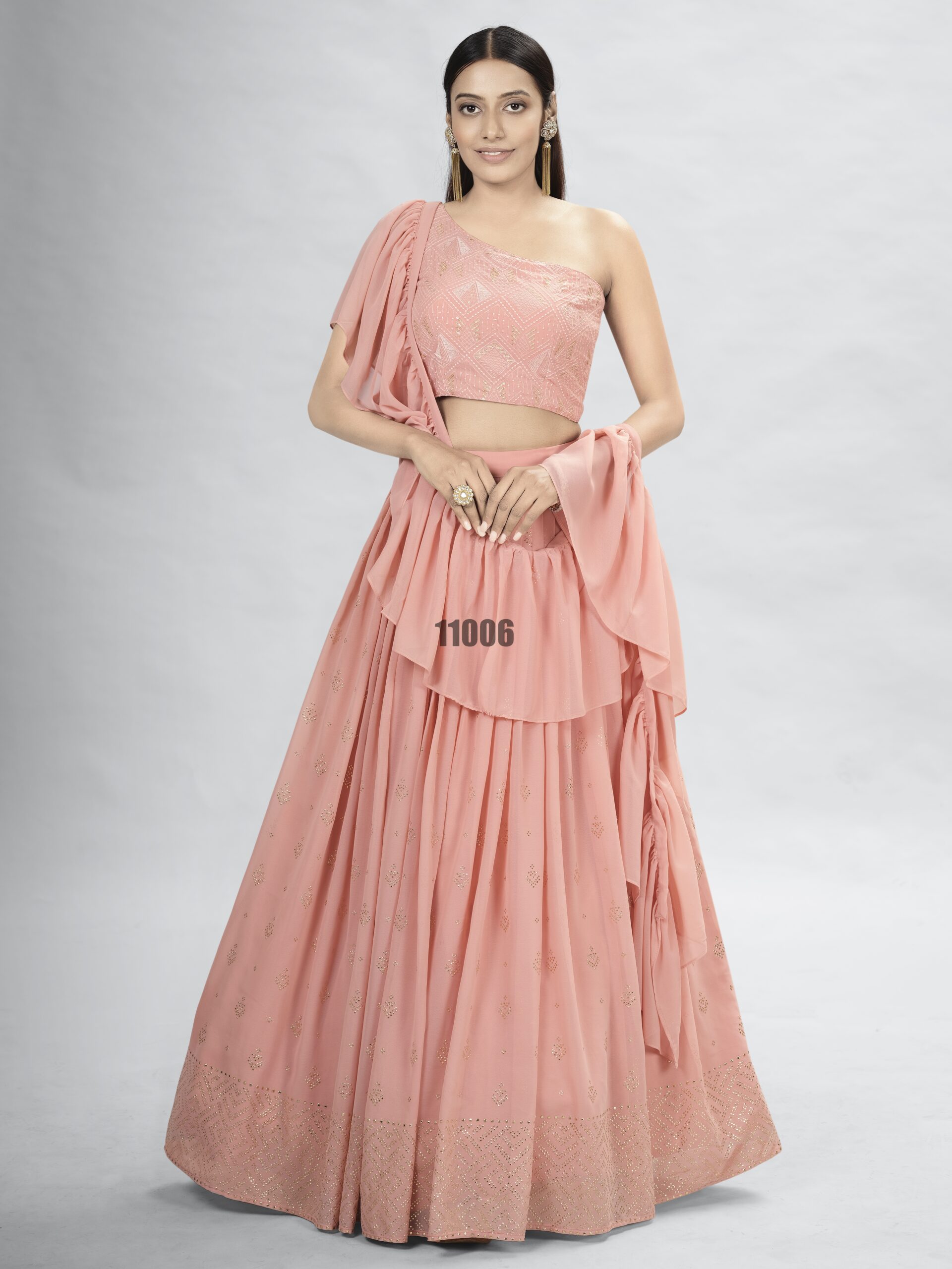 Wedding Wear Stitched Georgette Designer Lehenga Choli Collection