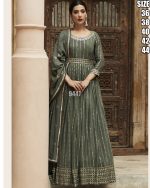 Readymade Designer Partywear Real Georgette Anarkali Suit