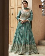 Readymade Designer Partywear Real Georgette Anarkali Suit