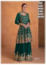 Women's Ready To Wear Real Chinon Embrodiery Salwar Suit