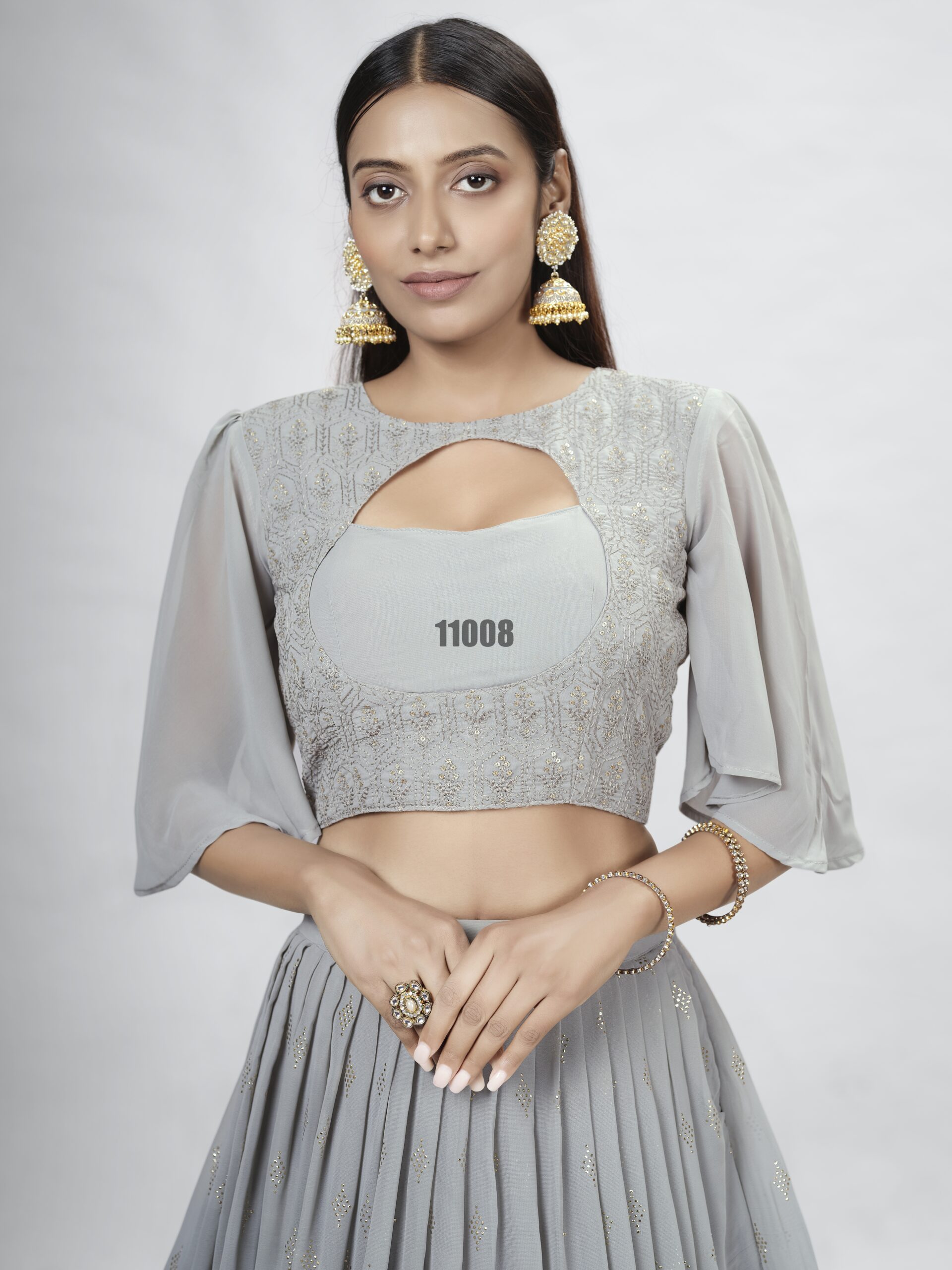 Wedding Wear Stitched Georgette Designer Lehenga Choli Collection