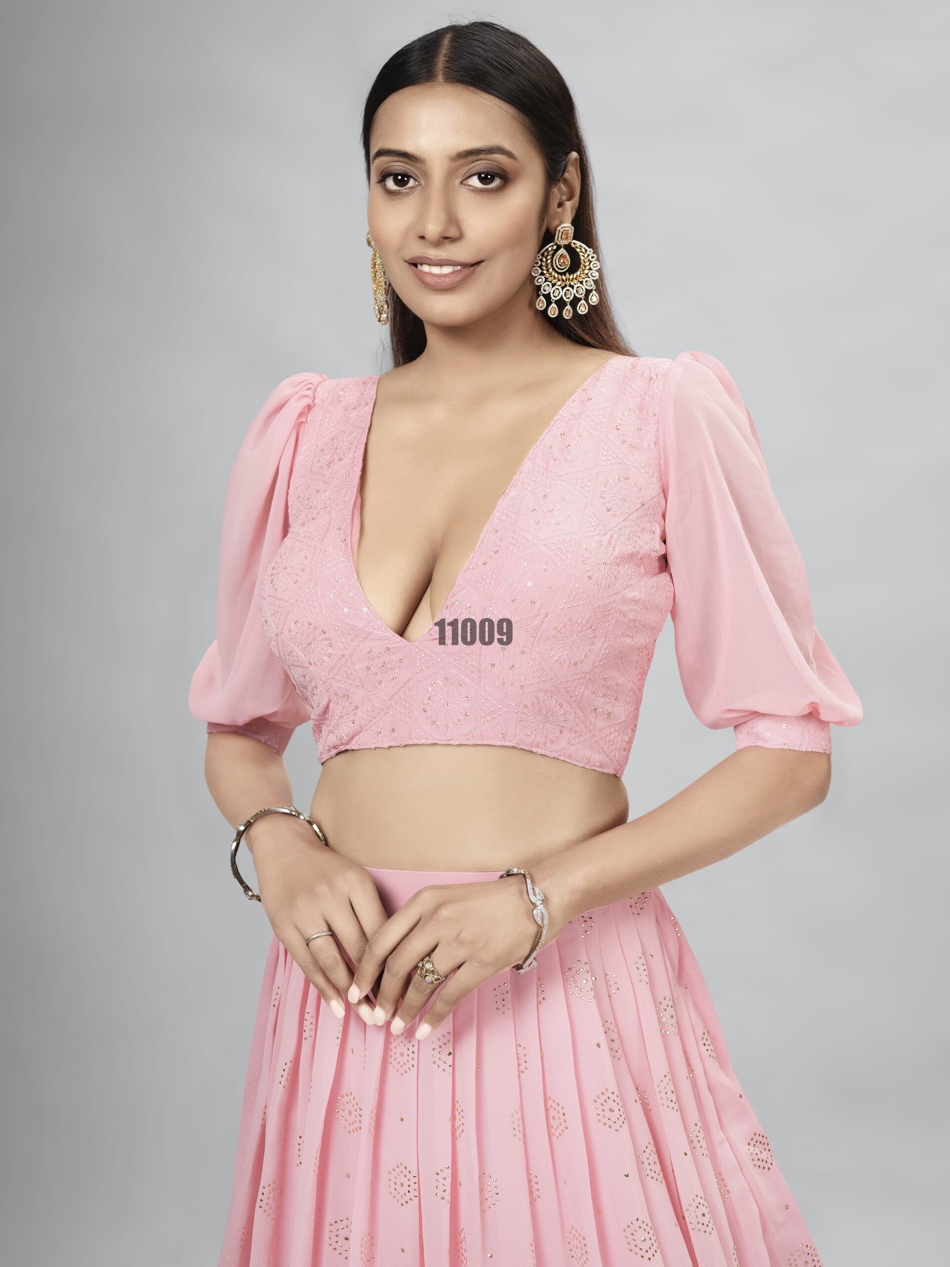 Wedding Wear Stitched Georgette Designer Lehenga Choli Collection