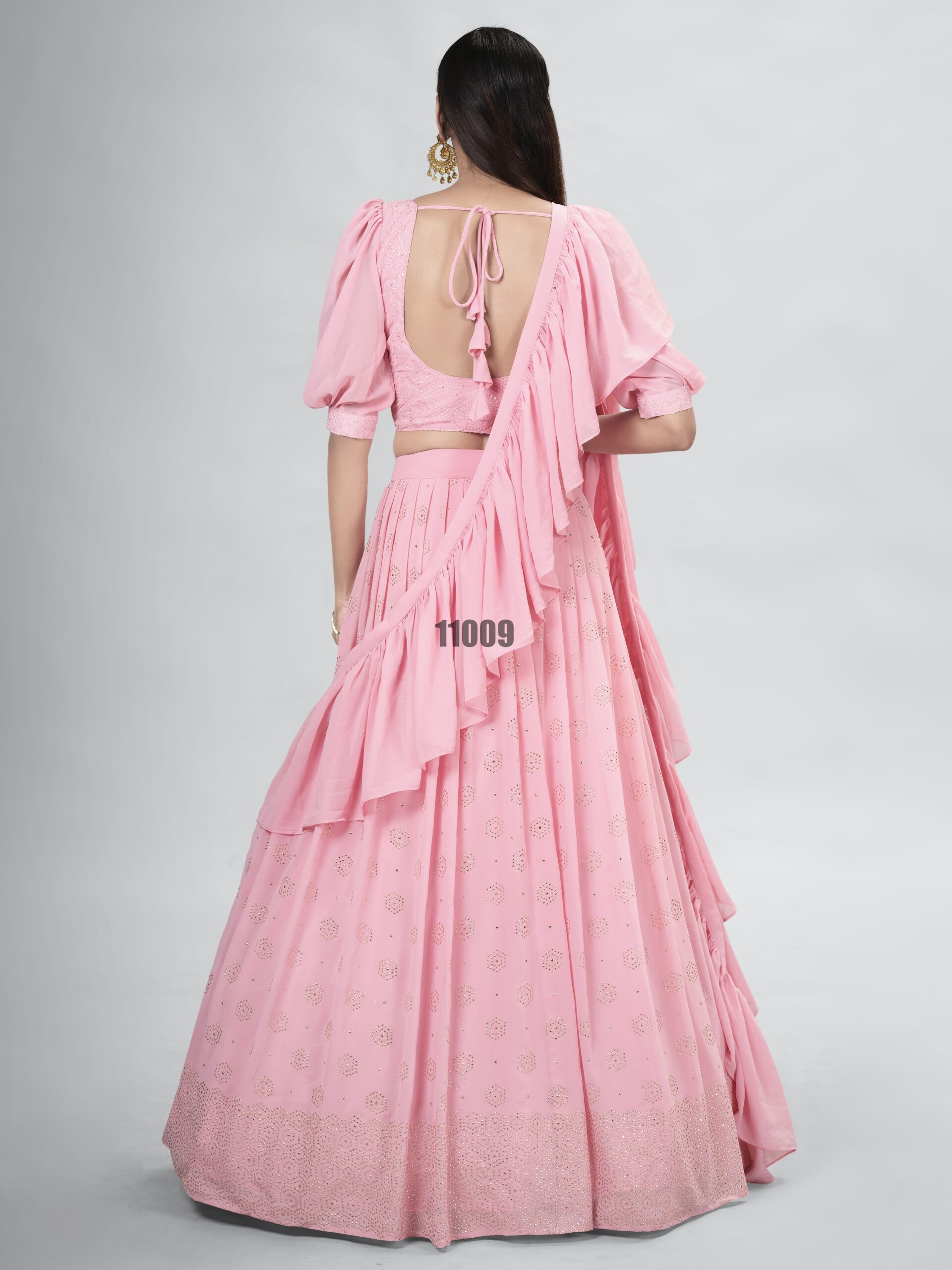 Wedding Wear Stitched Georgette Designer Lehenga Choli Collection