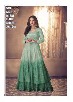 Noor Platinum Shaded By Sayuri Designer Partywear Stylish Gown Collection
