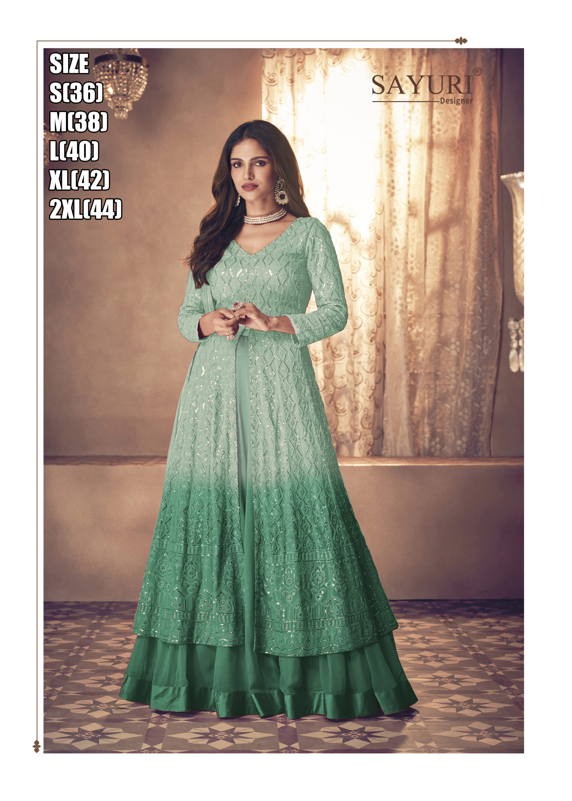 Noor Platinum Shaded By Sayuri Designer Partywear Stylish Gown Collection