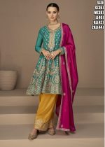 Heena Catalogue By Aashirwad Creation Premium Chinon Silk Designer Festive Wear Salwar Kameez