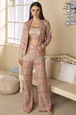 Spring Summer Prime Collection Cord Set With Stylish Jackect