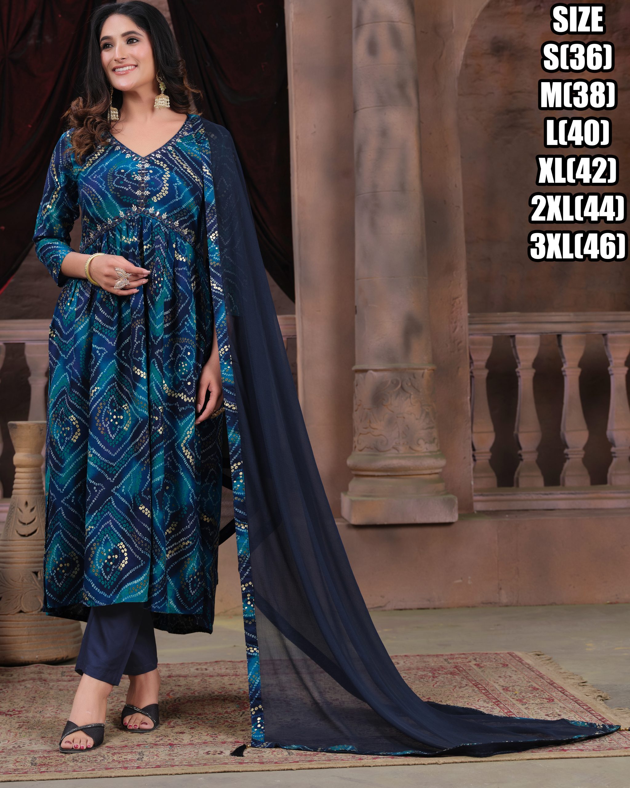 Women's Stitched Premium Rayon Alia Cut Kurti Design