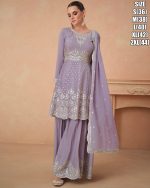 Women's Premium Chinon Embroidery Stitched Sharara Suit