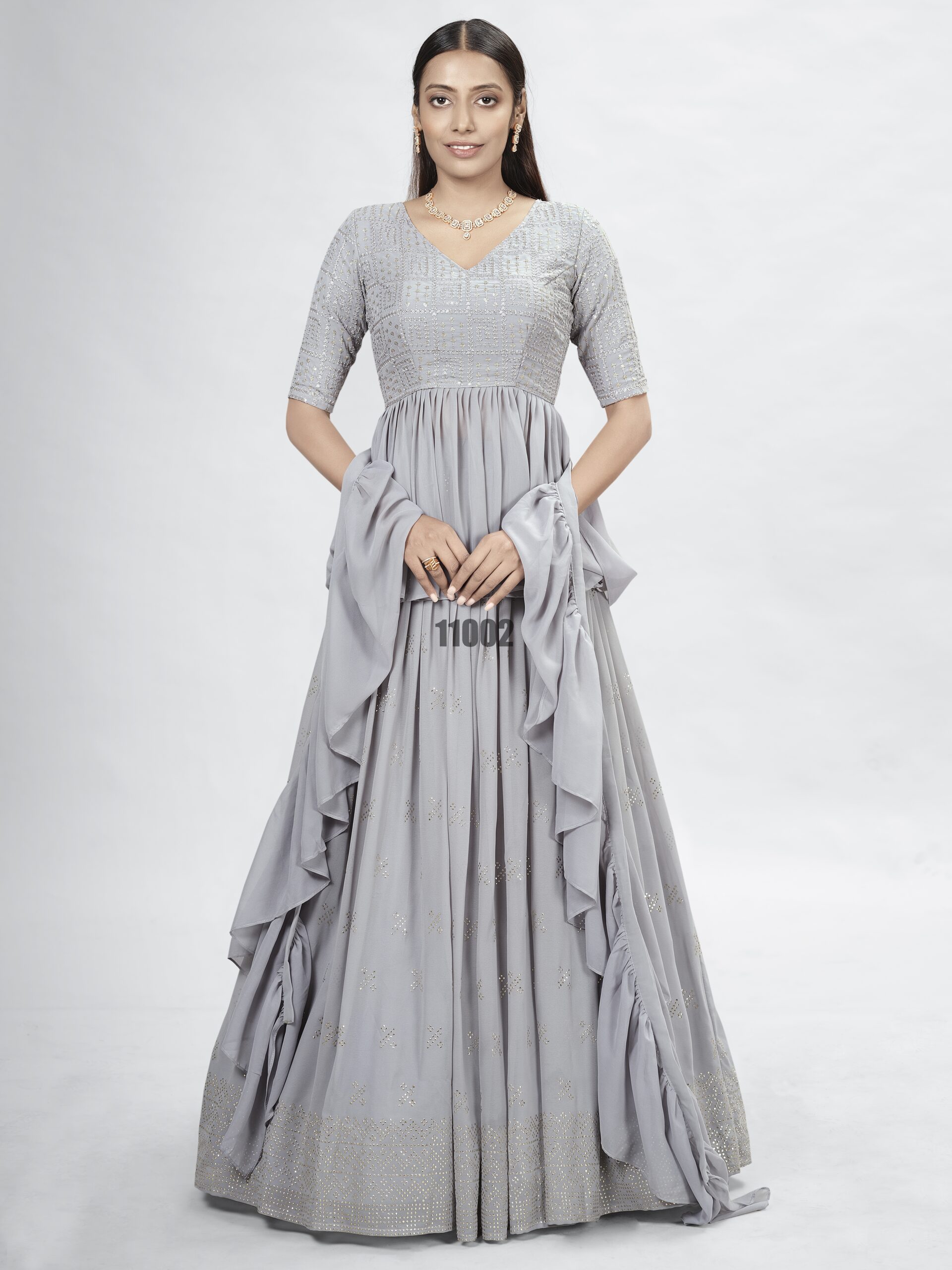 Wedding Wear Stitched Georgette Designer Lehenga Choli Collection