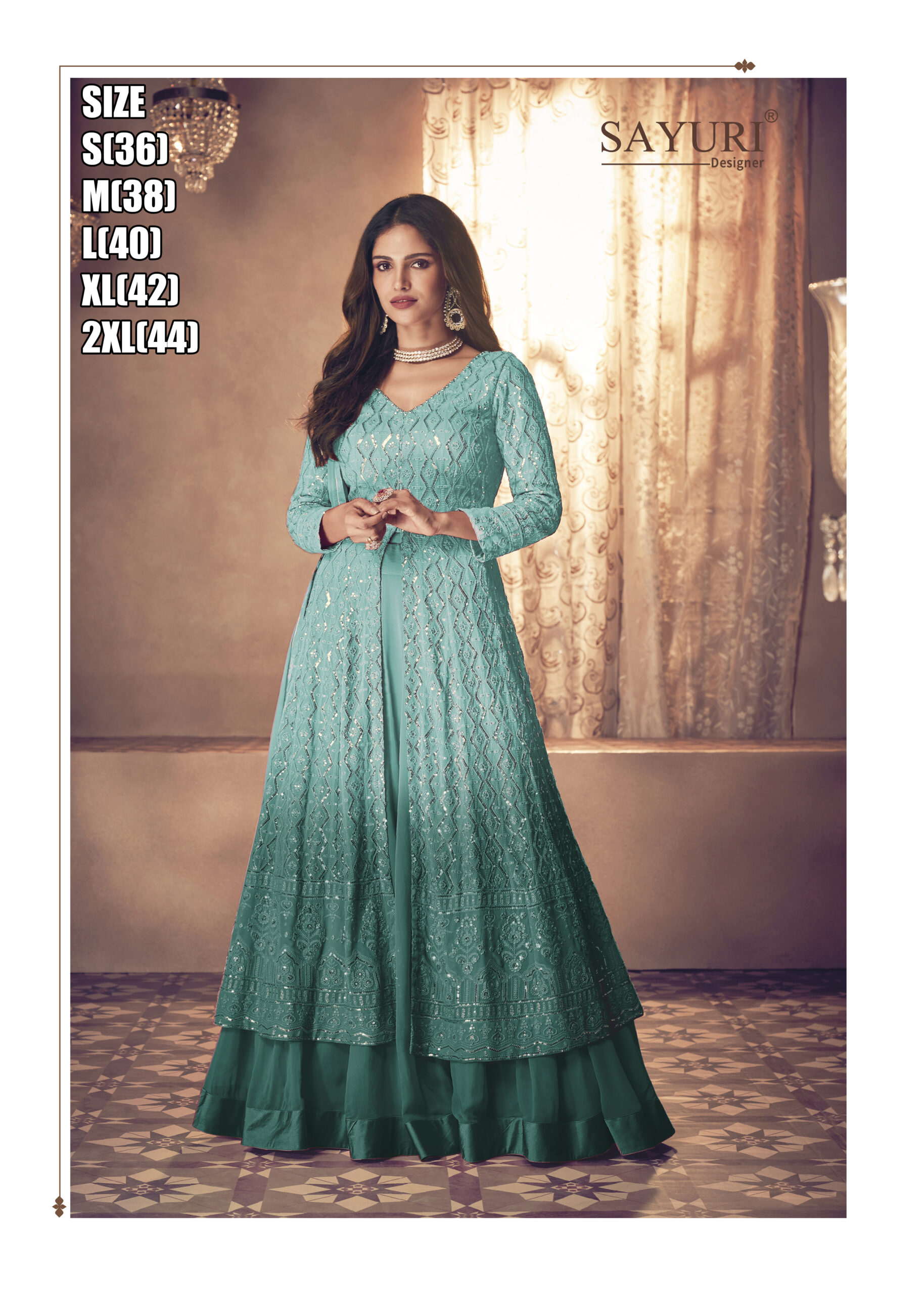 Noor Platinum Shaded By Sayuri Designer Partywear Stylish Gown Collection