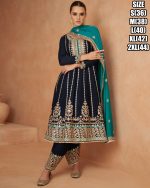 Women's Ready To Wear Premium Chinon Embroidery Anarkali Style Salwar Suit