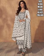 Elevate Your Occasion With Our Readymade Premium Silk Ensemble Adorned With Exquisite Embroidery Perfect For Effortless Party Glamour