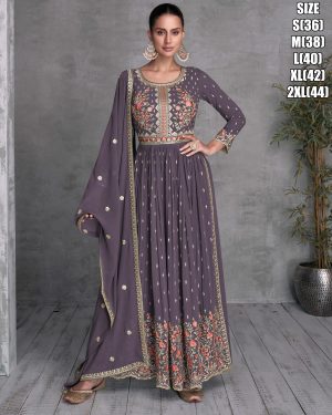 Dive into Luxury with our Real Georgette Embroidery Top paired with Bottom and Dupatta A Stunning Ensemble for Unforgettable Moments