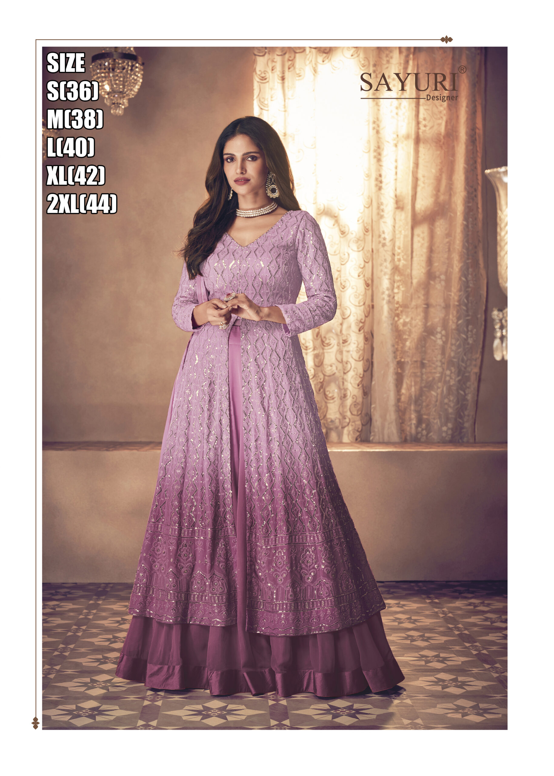 Noor Platinum Shaded By Sayuri Designer Partywear Stylish Gown Collection