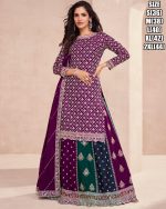 Women's Readymade Premium Chinon Silk Embroidery Designer Suit