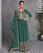 Dive into Luxury with our Real Georgette Embroidery Top paired with Bottom and Dupatta A Stunning Ensemble for Unforgettable Moments