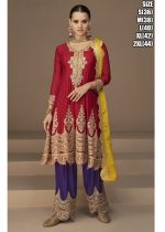 Heena Catalogue By Aashirwad Creation Premium Chinon Silk Designer Festive Wear Salwar Kameez