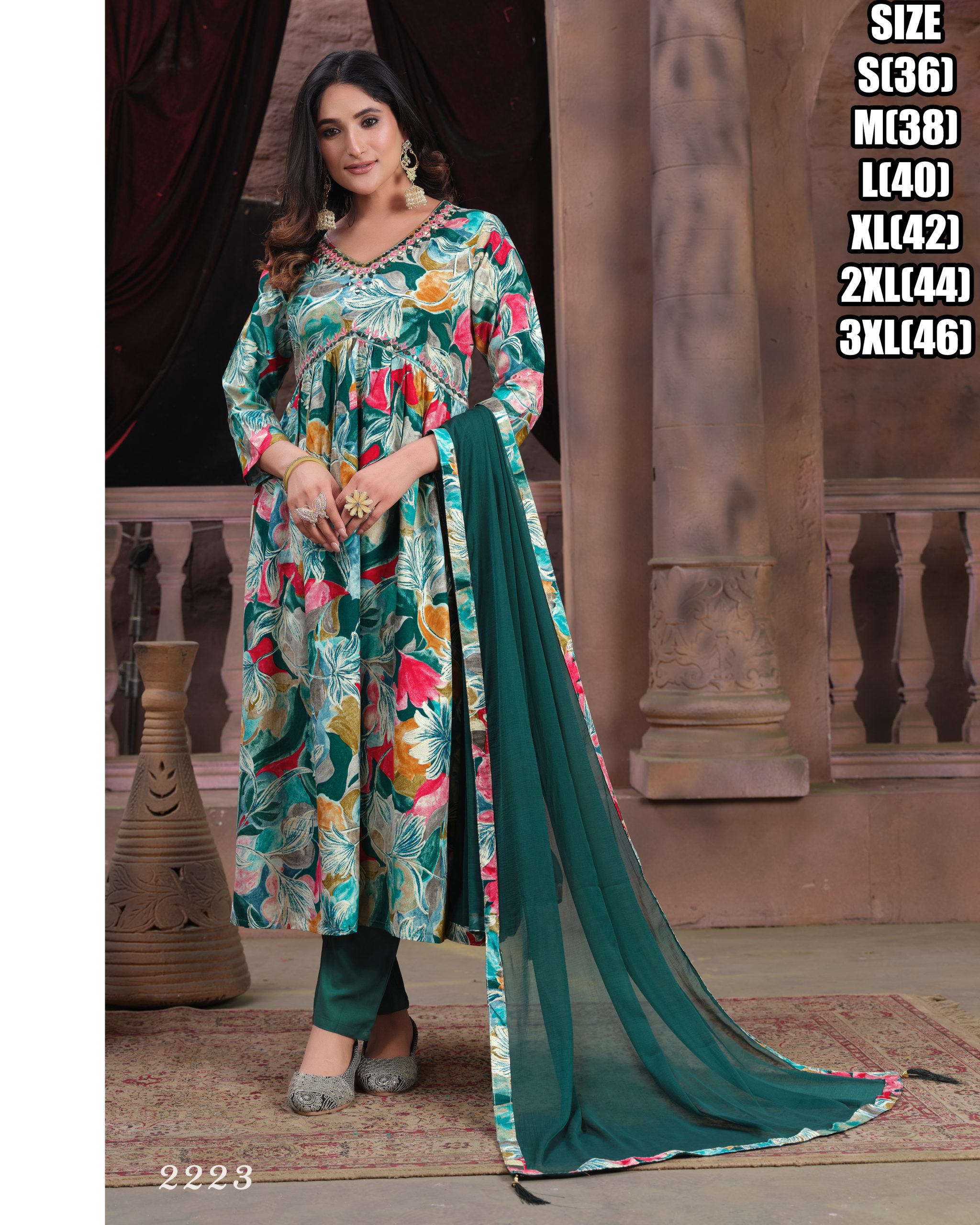 Women's Stitched Premium Rayon Alia Cut Kurti Design