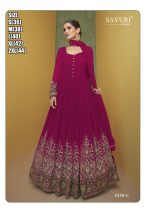 Sayuri Designer Present Alizeh 5220 Colour Designer Embroidered Gown Collection