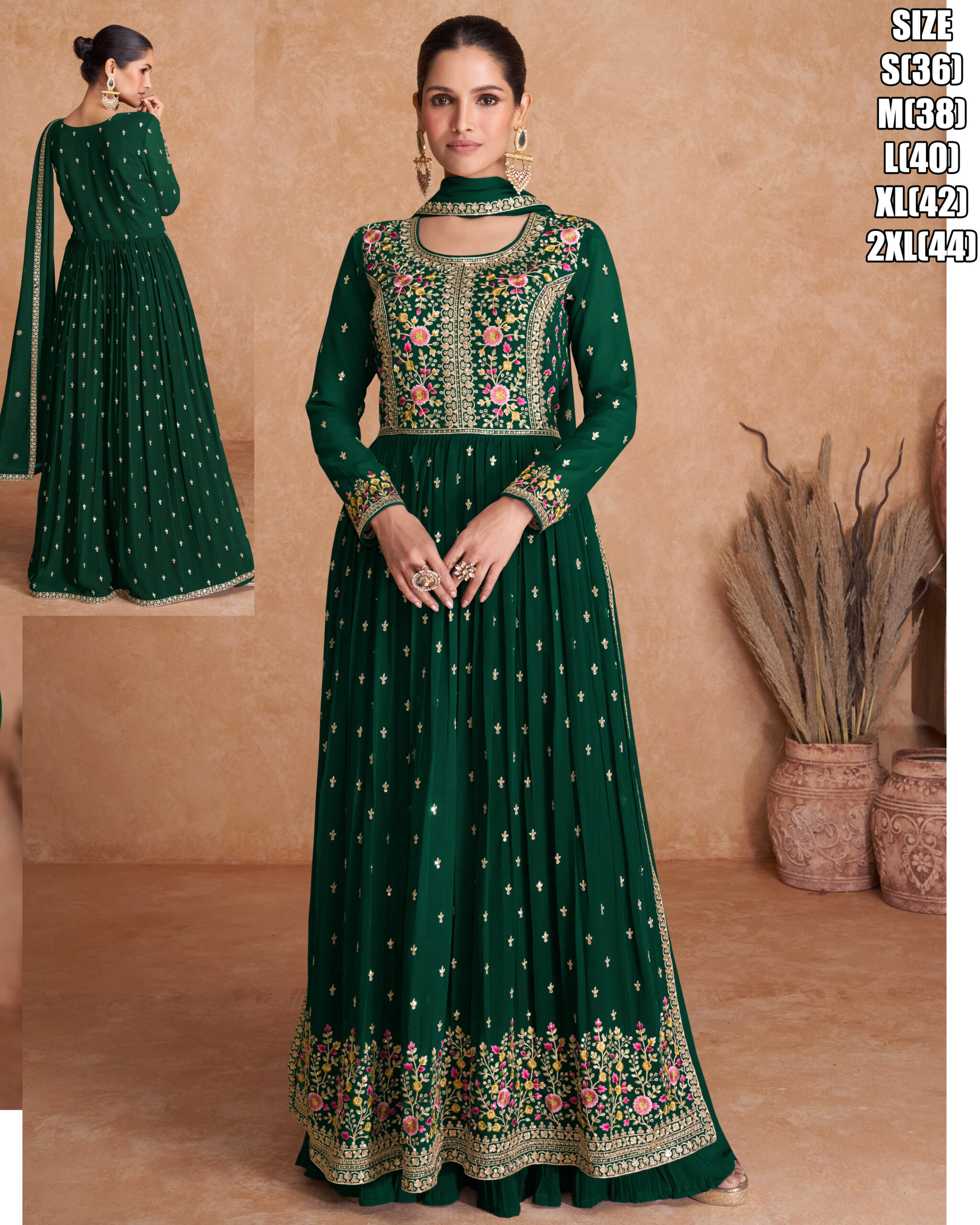 Ready To Wear Blooming Georgette Salwar Suit For Wedding Party