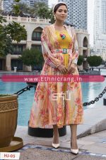 Ethnicrang Women's Georgette Printed Readymade Midi Dresses