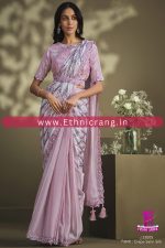 Ethnicrang Womens Ready To Wear Embroidery Saree With Blouse