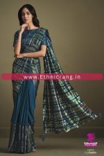 Ethnicrang Womens Ready To Wear Embroidery Saree With Blouse