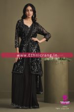 Ethnicrang Womens Ready To Wear Embroidery Saree With Blouse