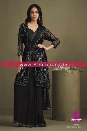 Ethnicrang Womens Ready To Wear Embroidery Saree With Blouse