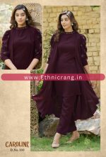 Ethnicrang Women's Gentalman Handwork Readymade Cord Set