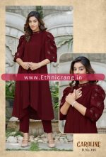 Ethnicrang Women's Gentalman Handwork Readymade Cord Set