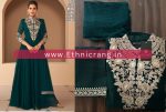 Readymade Real Georgette Partywear Embroidered Anarkali Gown