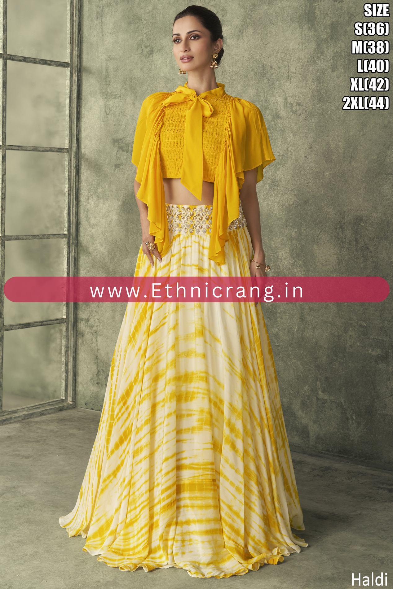 Elevate Your Wedding Look with Ethnicrang's Premium Real Georgette Indowestern Partywear
