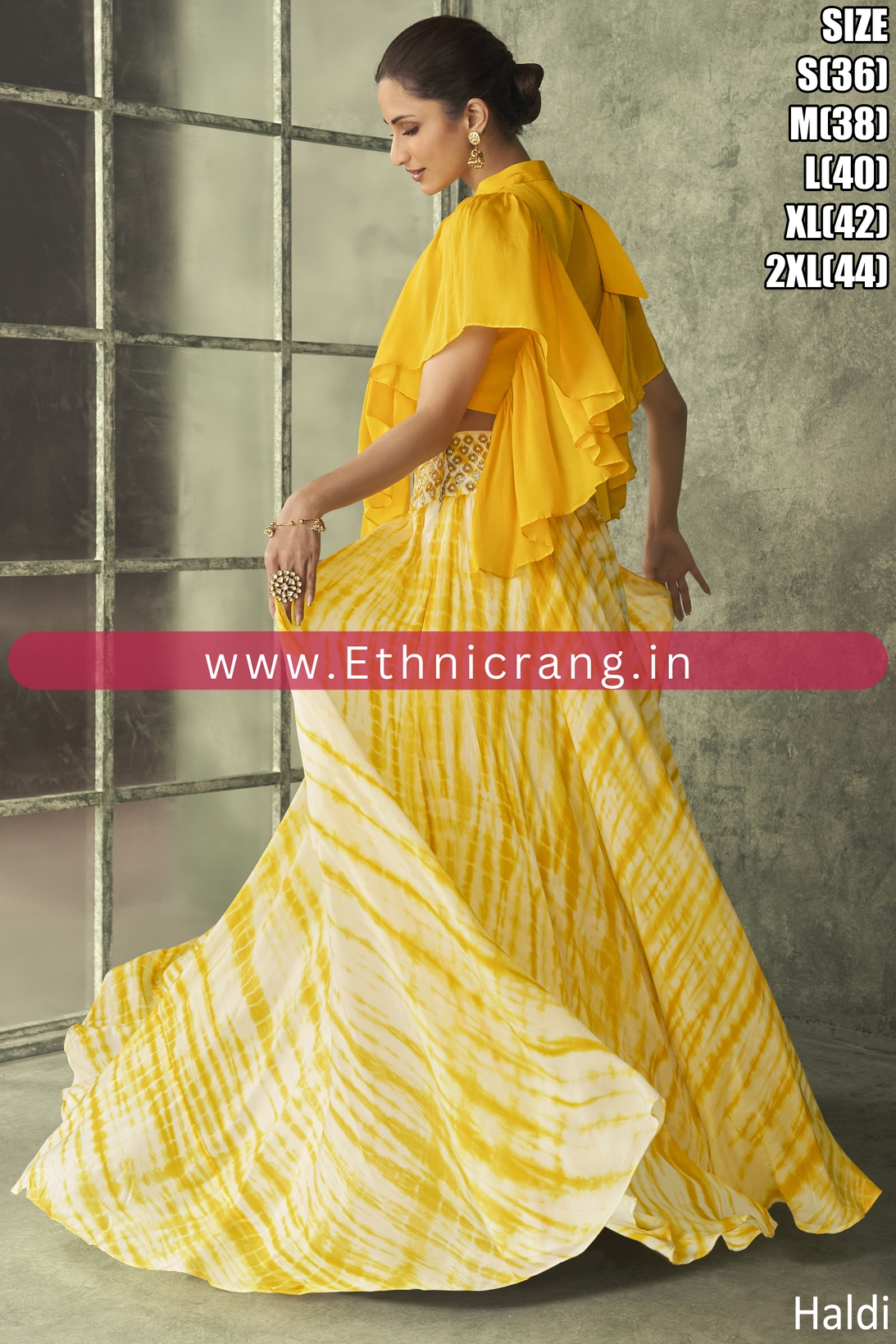 Elevate Your Wedding Look with Ethnicrang's Premium Real Georgette Indowestern Partywear