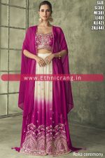 Elevate Your Wedding Look with Ethnicrang's Premium Real Georgette Indowestern Partywear