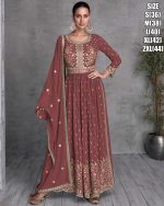 Dive into Luxury with our Real Georgette Embroidery Top paired with Bottom and Dupatta A Stunning Ensemble for Unforgettable Moments