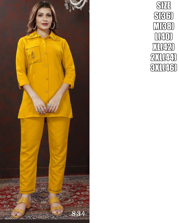 Ethnicrang Women's Cotton Stitched Printed Partywear Cord Set