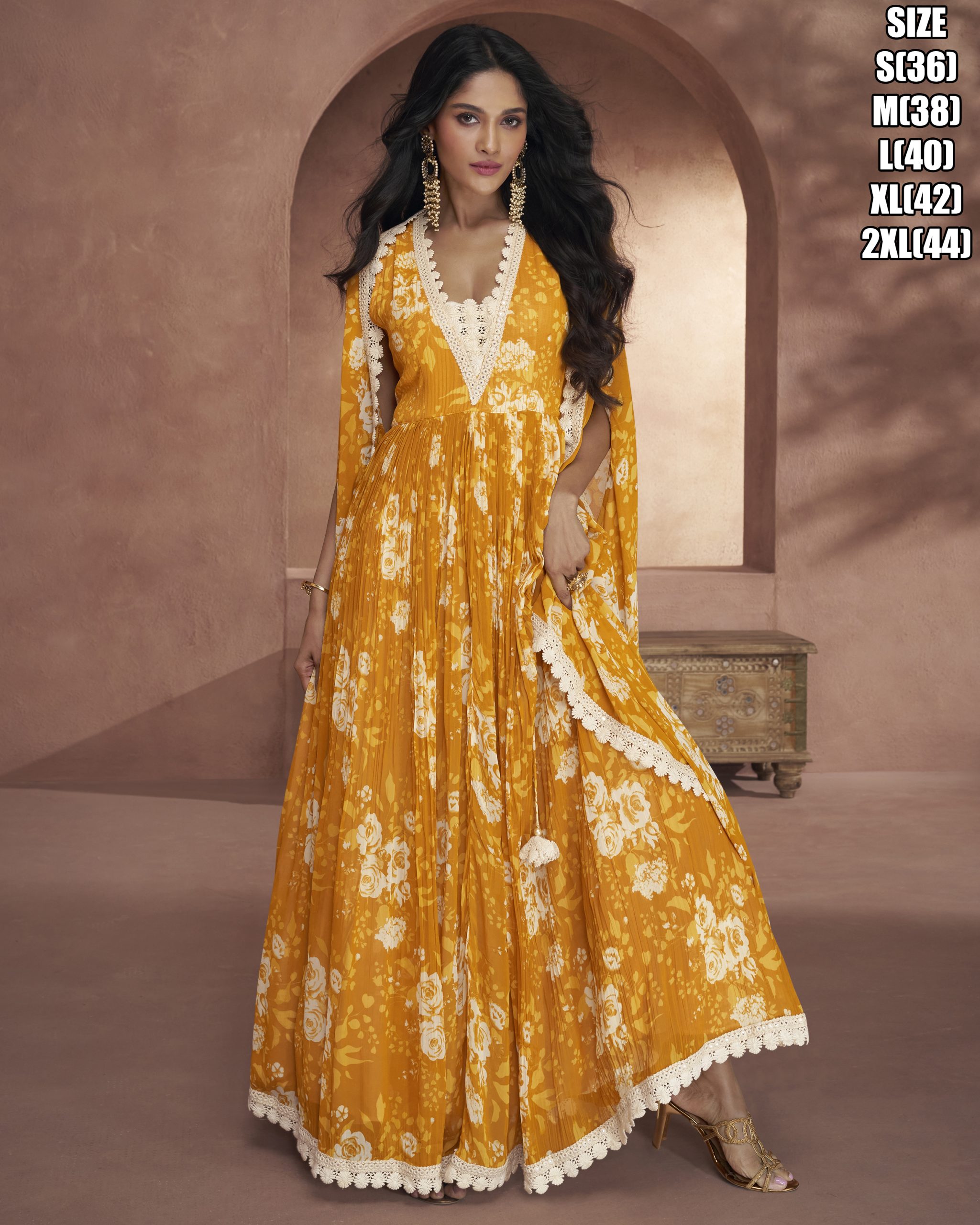 Beautiful Stitched Real Georgette Printed 3 Pcs Dress