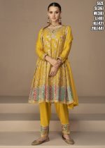 Heena Catalogue By Aashirwad Creation Premium Chinon Silk Designer Festive Wear Salwar Kameez
