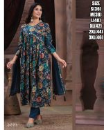 Women's Stitched Premium Rayon Alia Cut Kurti Design