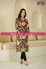 Elevate Your Style with Ethnicrang's Printed Straight Cut Kurti