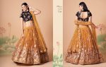 Glamorous Mirror Work Net Wedding Wear Lehenga Choli