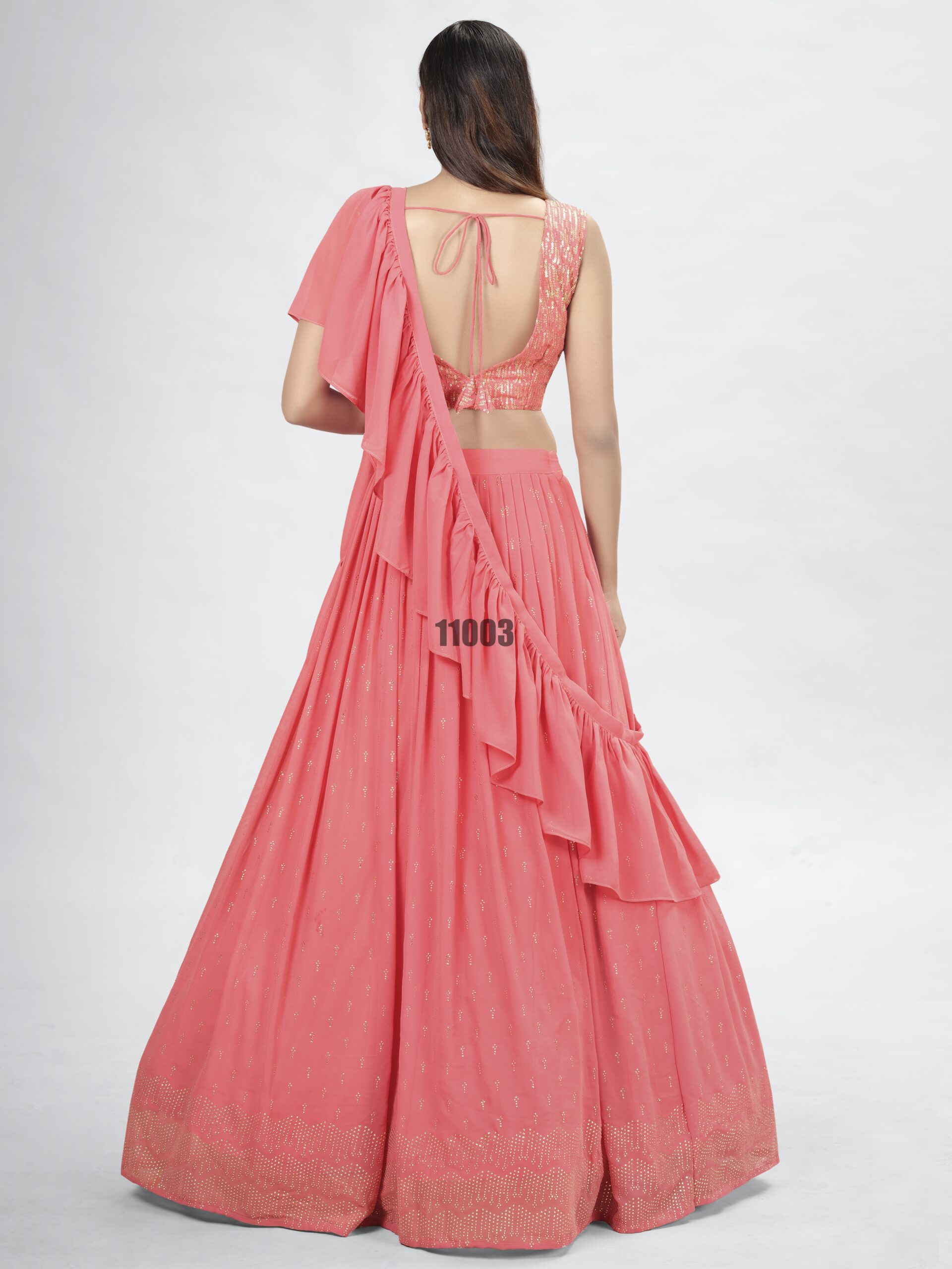 Wedding Wear Stitched Georgette Designer Lehenga Choli Collection